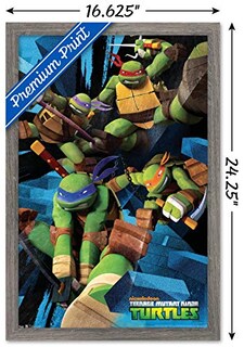 Foto 3 | Venta Internacional - Póster Enmarcado Trends International Nickelodeon TMNT