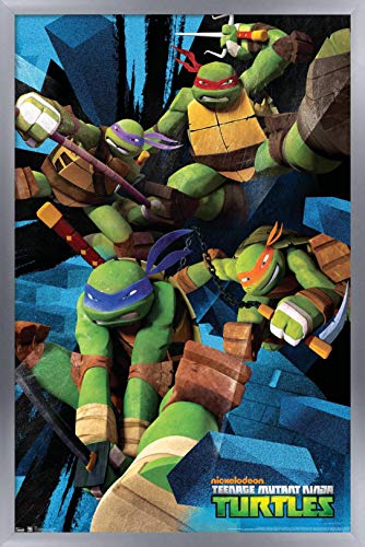 Foto 2 pulgar | Venta Internacional - Póster Enmarcado Trends International Nickelodeon TMNT