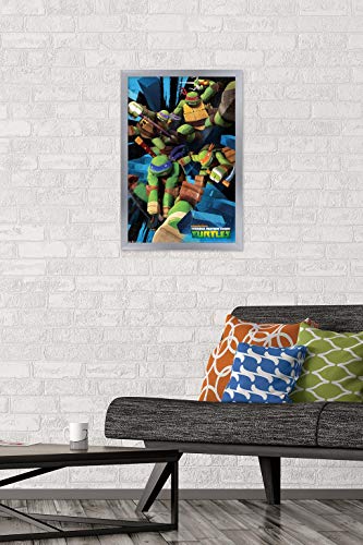 Foto 3 pulgar | Venta Internacional - Póster Enmarcado Trends International Nickelodeon TMNT