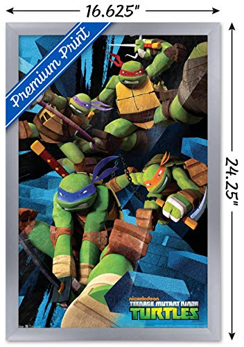 Foto 4 pulgar | Venta Internacional - Póster Enmarcado Trends International Nickelodeon TMNT