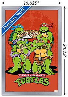 Foto 3 | Venta Internacional - Póster Enmarcado Trends International Nickelodeon TMNT