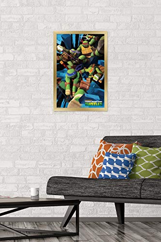 Foto 3 pulgar | Venta Internacional - Póster Enmarcado Trends International Nickelodeon Tmnt