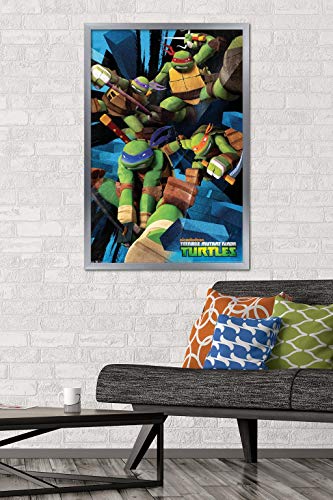 Foto 3 pulgar | Venta Internacional - Póster Enmarcado Trends International Nickelodeon Tmnt