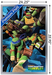 Foto 3 | Venta Internacional - Póster Enmarcado Trends International Nickelodeon Tmnt