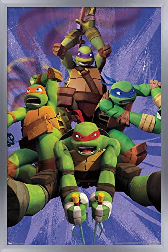 Foto 2 pulgar | Venta Internacional - Póster Enmarcado Trends International Nickelodeon Teenage Mutan