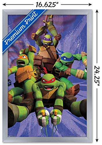 Foto 4 pulgar | Venta Internacional - Póster Enmarcado Trends International Nickelodeon Teenage Mutan
