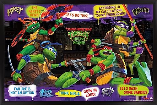 Foto 2 pulgar | Venta Internacional - Póster Enmarcado Trends International Teenage Mutant Ninja Turt