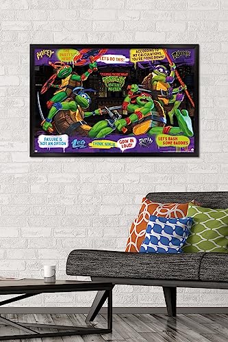 Foto 3 pulgar | Venta Internacional - Póster Enmarcado Trends International Teenage Mutant Ninja Turt