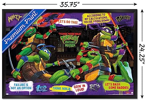 Foto 4 pulgar | Venta Internacional - Póster Enmarcado Trends International Teenage Mutant Ninja Turt