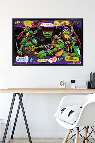 Foto 7 pulgar | Venta Internacional - Póster Enmarcado Trends International Teenage Mutant Ninja Turt