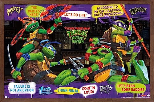 Venta Internacional - Póster Enmarcado Trends International Teenage Mutant Ninja Turt