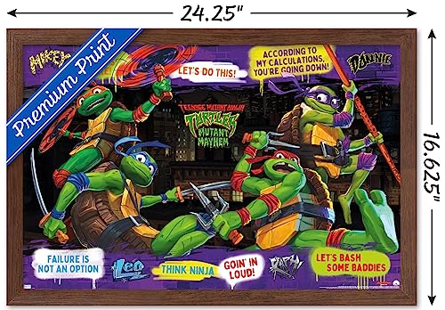 Foto 4 pulgar | Venta Internacional - Póster Enmarcado Trends International Teenage Mutant Ninja Turt