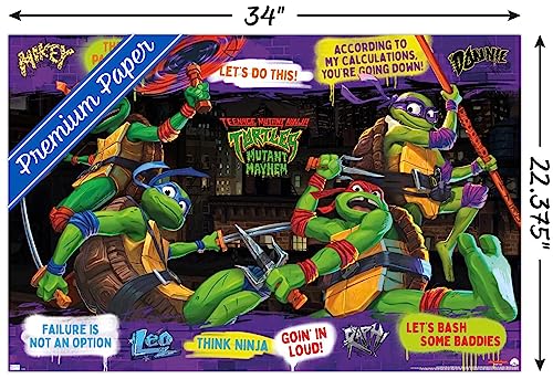 Foto 3 | Venta Internacional - Póster De Pared Trends International Teenage Mutant Ninja Turtle