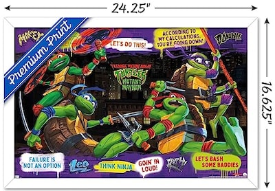 Foto 3 | Venta Internacional - Póster Enmarcado Trends International Teenage Mutant Ninja Turt