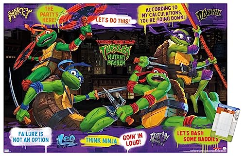 Foto 1 | Venta Internacional - Póster De Pared Trends International Teenage Mutant Ninja Turtle