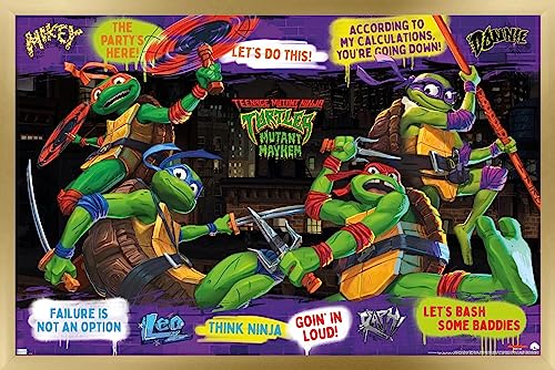 Venta Internacional - Póster Enmarcado Trends International Teenage Mutant Ninja Turt