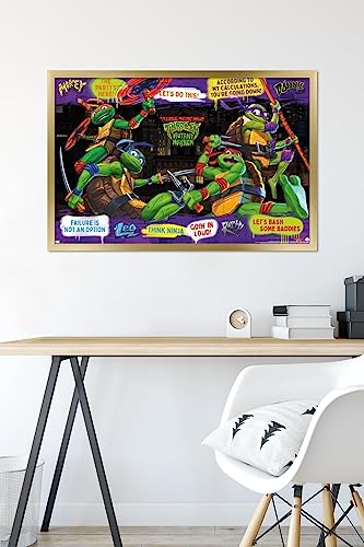 Foto 7 pulgar | Venta Internacional - Póster Enmarcado Trends International Teenage Mutant Ninja Turt