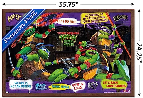 Foto 4 pulgar | Venta Internacional - Póster Enmarcado Trends International Teenage Mutant Ninja Turt