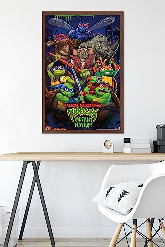 Foto 7 pulgar | Venta Internacional - Póster Enmarcado Trends International Teenage Mutant Ninja Turt