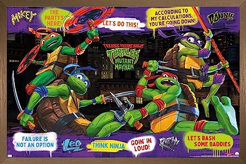 Foto 2 pulgar | Venta Internacional - Póster Enmarcado Trends International Teenage Mutant Ninja Turt