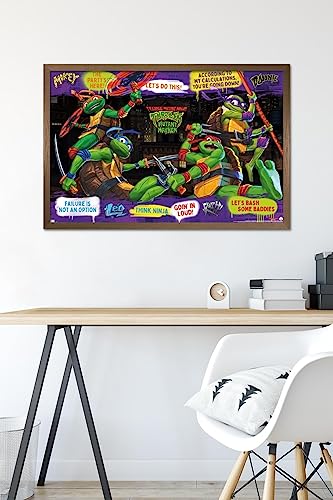 Foto 7 pulgar | Venta Internacional - Póster Enmarcado Trends International Teenage Mutant Ninja Turt