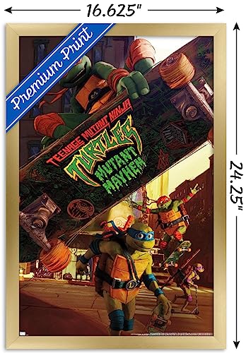 Foto 4 pulgar | Venta Internacional - Póster Enmarcado Trends International Teenage Mutant Ninja Turt