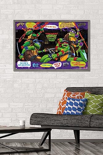 Foto 3 pulgar | Venta Internacional - Póster Enmarcado Trends International Teenage Mutant Ninja Turt