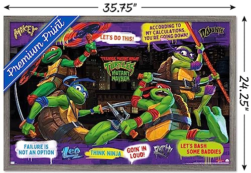 Foto 4 pulgar | Venta Internacional - Póster Enmarcado Trends International Teenage Mutant Ninja Turt