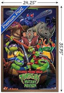 Foto 3 | Venta Internacional - Póster Enmarcado Trends International Teenage Mutant Ninja Turt