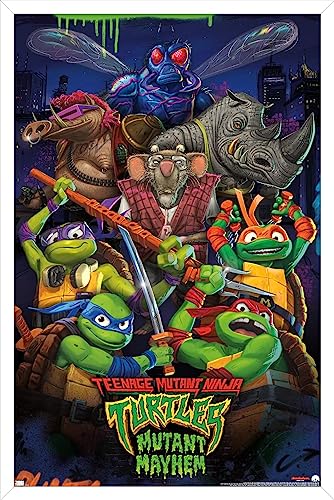 Venta Internacional - Póster Enmarcado Trends International Teenage Mutant Ninja Turt