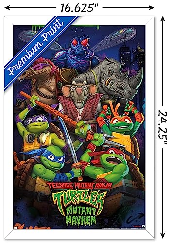 Foto 4 pulgar | Venta Internacional - Póster Enmarcado Trends International Teenage Mutant Ninja Turt