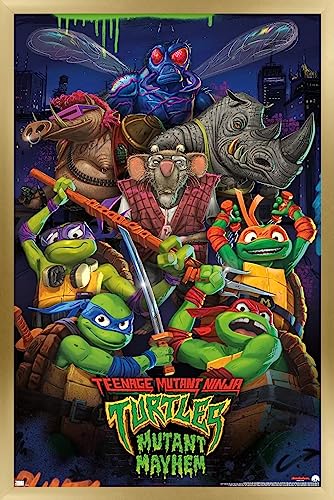 Venta Internacional - Póster Enmarcado Trends International Teenage Mutant Ninja Turt