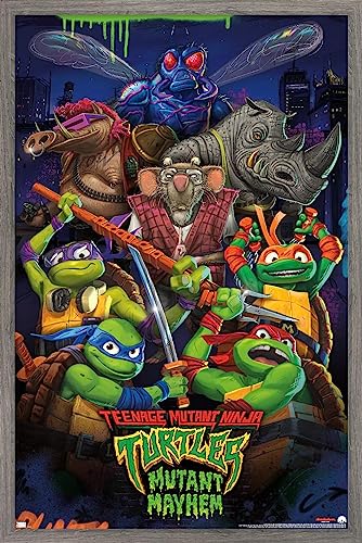 Foto 1 | Venta Internacional - Póster Enmarcado Trends International Teenage Mutant Ninja Turt