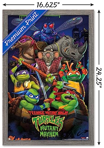 Foto 4 pulgar | Venta Internacional - Póster Enmarcado Trends International Teenage Mutant Ninja Turt