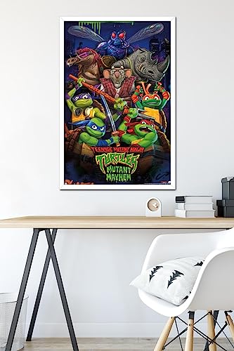 Foto 7 pulgar | Venta Internacional - Póster Enmarcado Trends International Teenage Mutant Ninja Turt