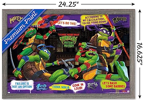 Foto 4 pulgar | Venta Internacional - Póster Enmarcado Trends International Teenage Mutant Ninja Turt