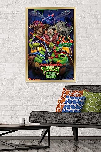 Foto 3 pulgar | Venta Internacional - Póster Enmarcado Trends International Teenage Mutant Ninja Turt