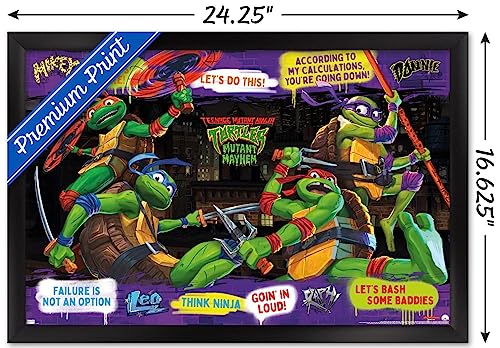 Foto 4 pulgar | Venta Internacional - Póster Enmarcado Trends International Teenage Mutant Ninja Turt