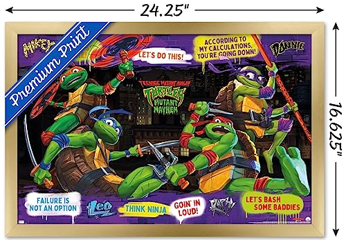 Foto 4 pulgar | Venta Internacional - Póster Enmarcado Trends International Teenage Mutant Ninja Turt