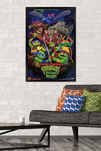 Foto 3 pulgar | Venta Internacional - Póster Enmarcado Trends International Teenage Mutant Ninja Turt