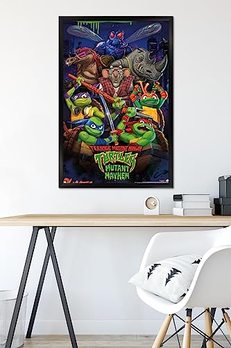 Foto 7 pulgar | Venta Internacional - Póster Enmarcado Trends International Teenage Mutant Ninja Turt