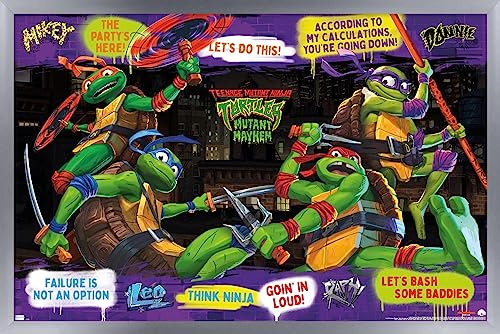 Foto 2 pulgar | Venta Internacional - Póster Enmarcado Trends International Teenage Mutant Ninja Turt