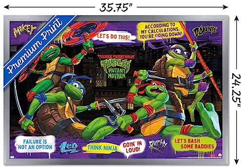 Foto 4 pulgar | Venta Internacional - Póster Enmarcado Trends International Teenage Mutant Ninja Turt