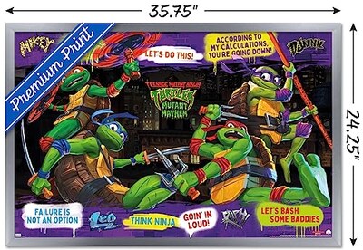 Foto 3 | Venta Internacional - Póster Enmarcado Trends International Teenage Mutant Ninja Turt