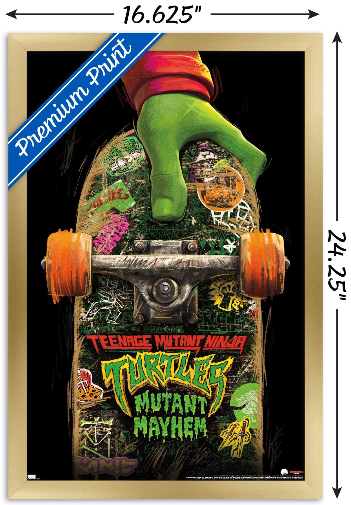 Foto 4 pulgar | Venta Internacional - Póster Enmarcado Trends International Teenage Mutant Ninja Turt