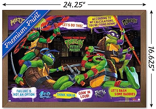 Foto 4 pulgar | Venta Internacional - Póster Enmarcado Trends International Teenage Mutant Ninja Turt