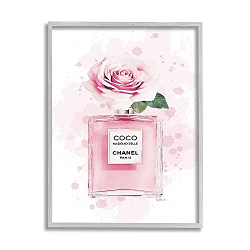 Decoración Mural Stupell Industries Perfume De Flor Rosa Moderno Y Glamuroso - Venta Internacional.