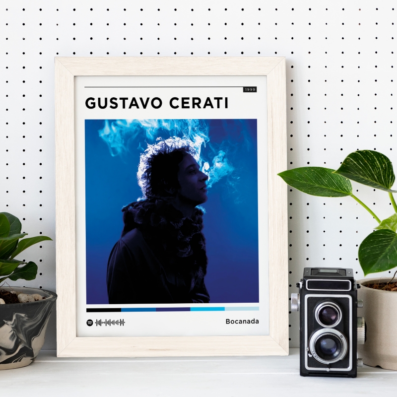 Cuadro Gustavo Cerati Álbum Bocanada 20x25 cm - Venta Internacional