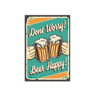 Foto 1 | Póster Metálico Vintage Beer 20x30 Cm Lm39v3 - Venta Internacional.