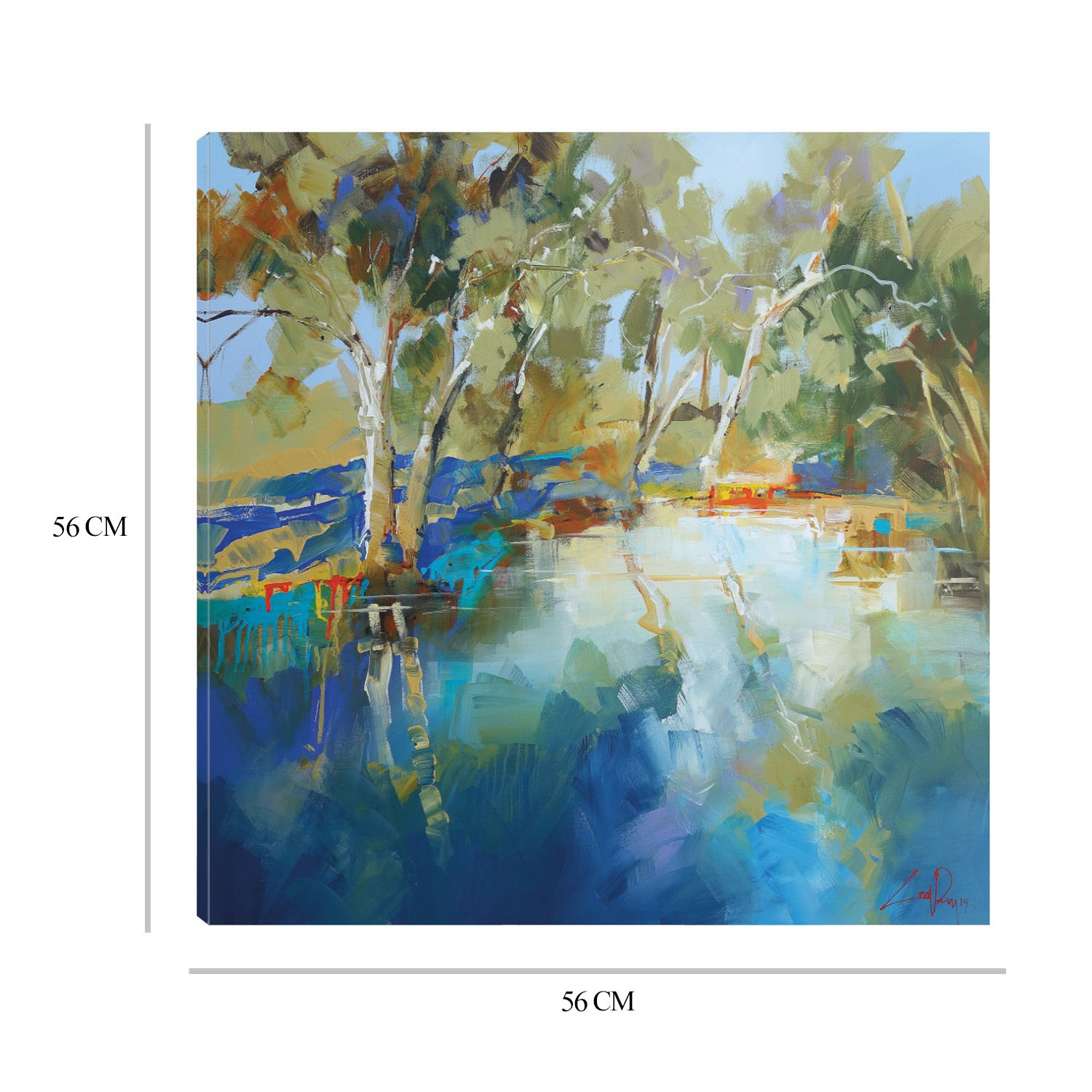 Foto 8 | Cuadro Decorativo - Arroyo Cobram - Fine Art Tj 56 X 56 cm